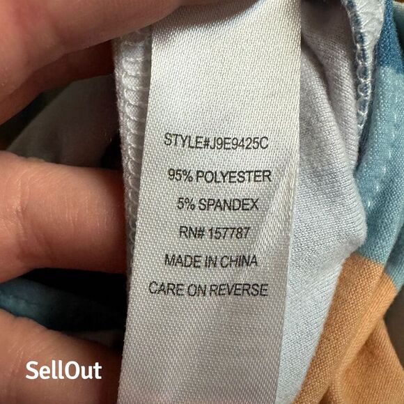 Full Circle Trends Women's Striped Outfit Size L Off-Shoulder High-Waist Set - Picture 9 of 9